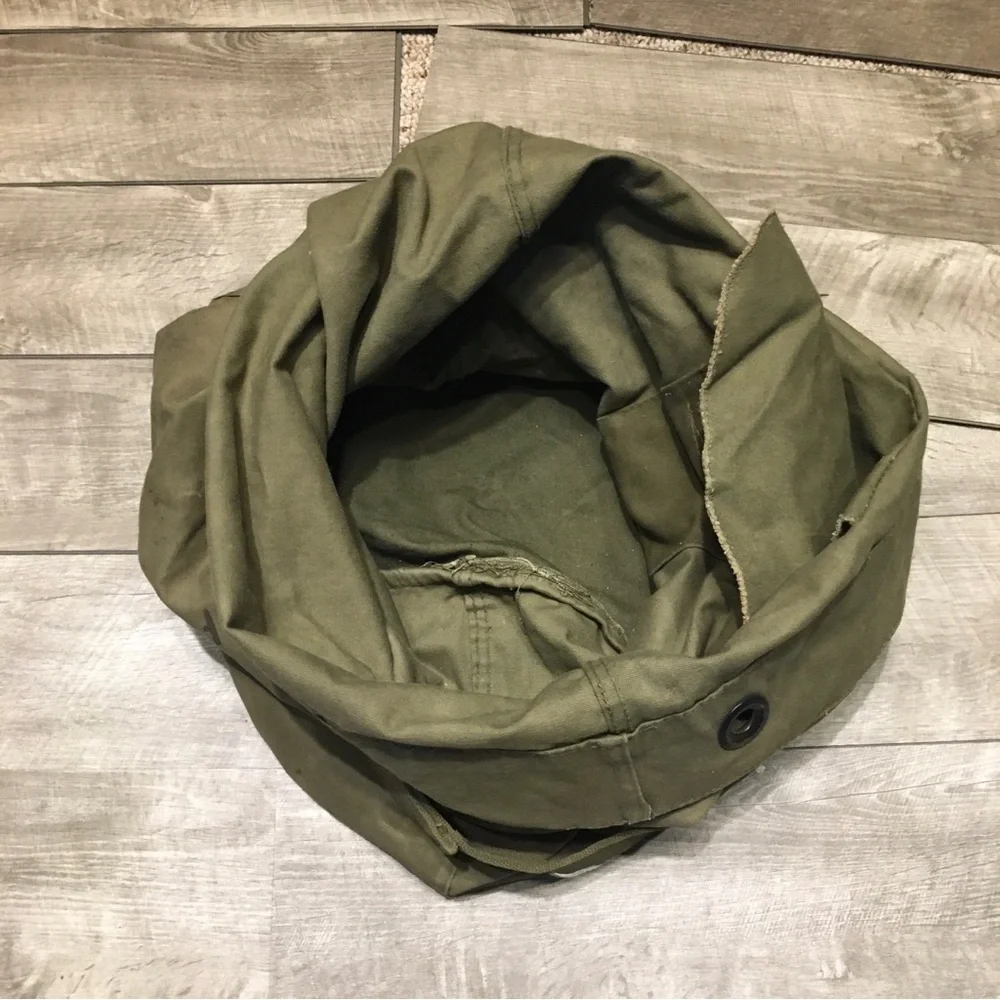 Vintage 40s Clothing Barrack Bag 1940s Laundry Bag USA US Military Post WWII Era